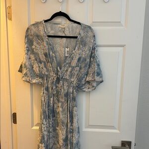 Floral Blue Dress